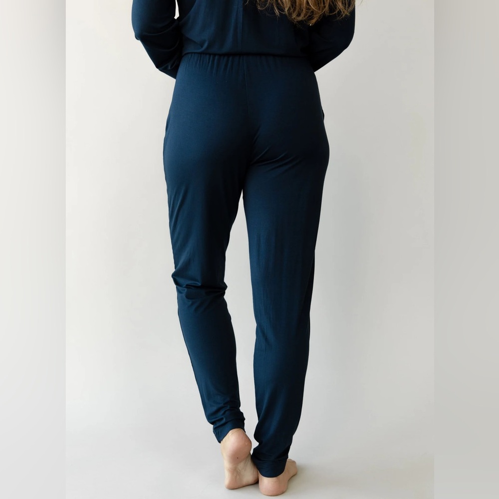 Cozy Earth - Bamboo Tapered Pant - Blue - M - Picture 3 of 6